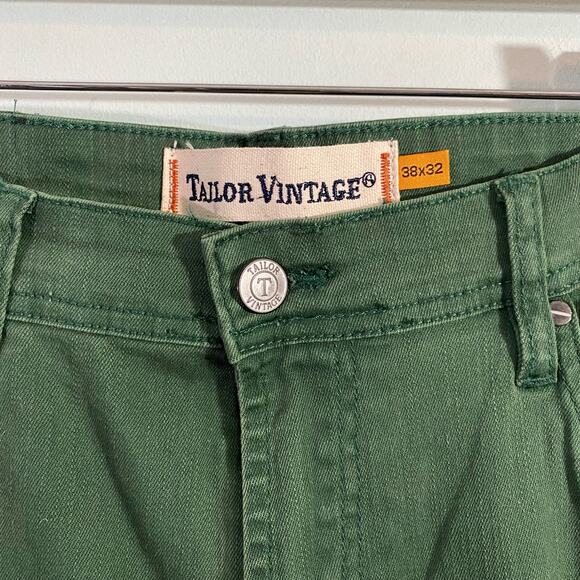 Taylor Vintage Green Connecticut Originals Canaan Jeans Size 38 x 32 - Picture 4 of 9
